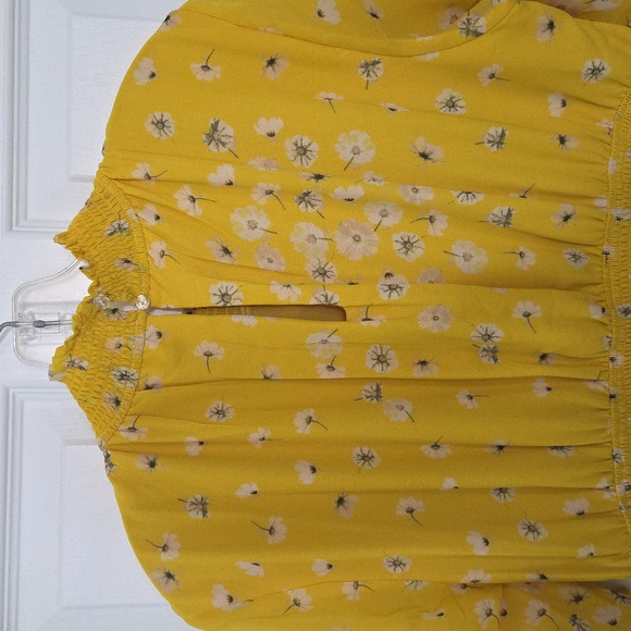 Floral Maxi Dress High Neckline Romantic Boho Tiered Ruffle - Picture 8 of 17